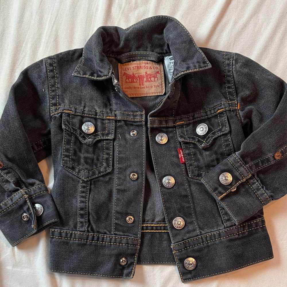 Levi's Kids Dark Gray Denim Jacket